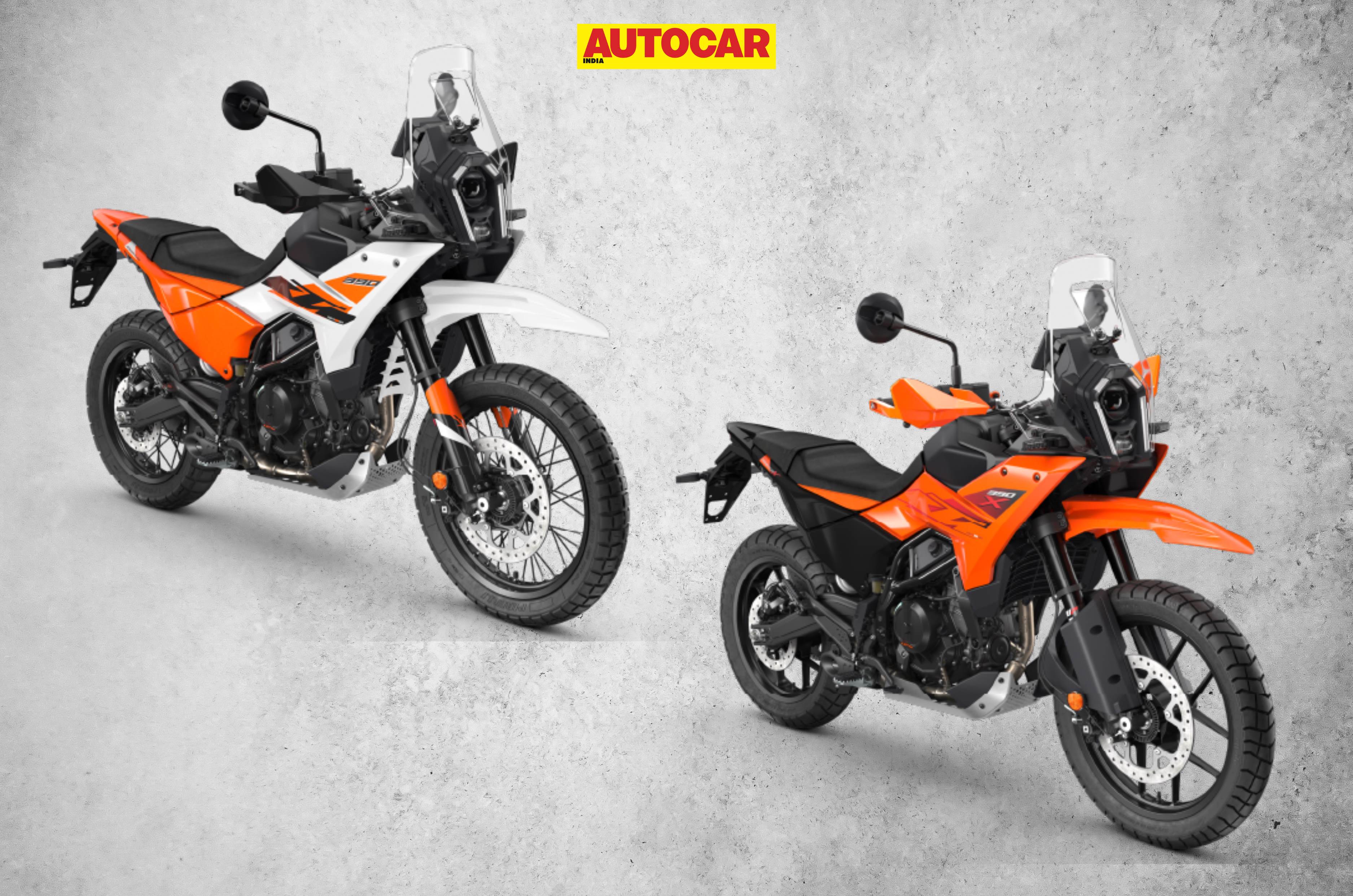 KTM 390 Adventure vs 390 Adventure X